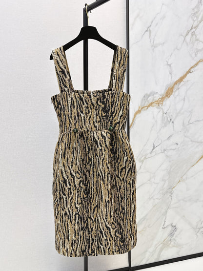 Chanel/26Ss Early Autumn Latest Leopard Print Camisole Dress