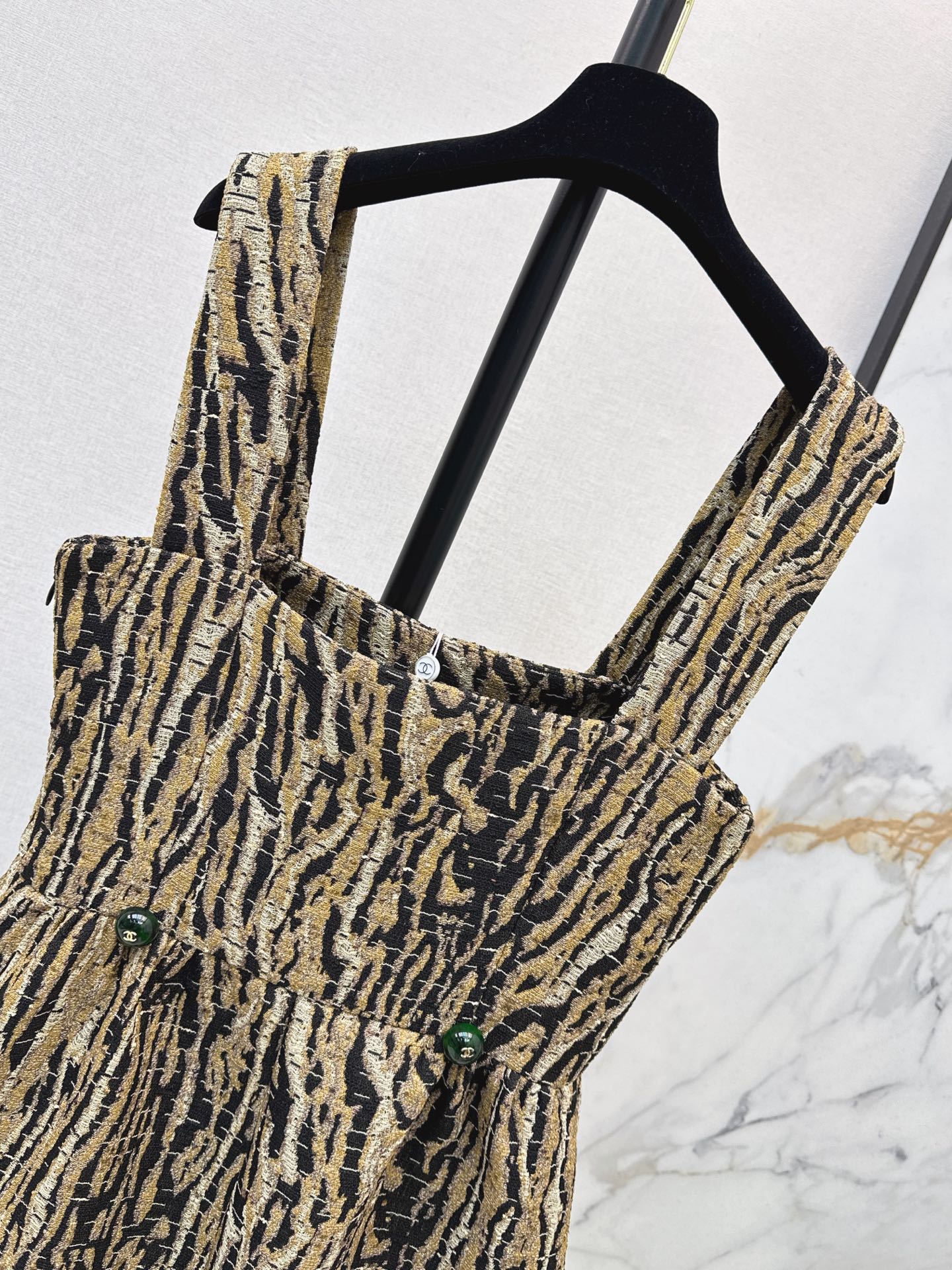 Chanel/26Ss Early Autumn Latest Leopard Print Camisole Dress
