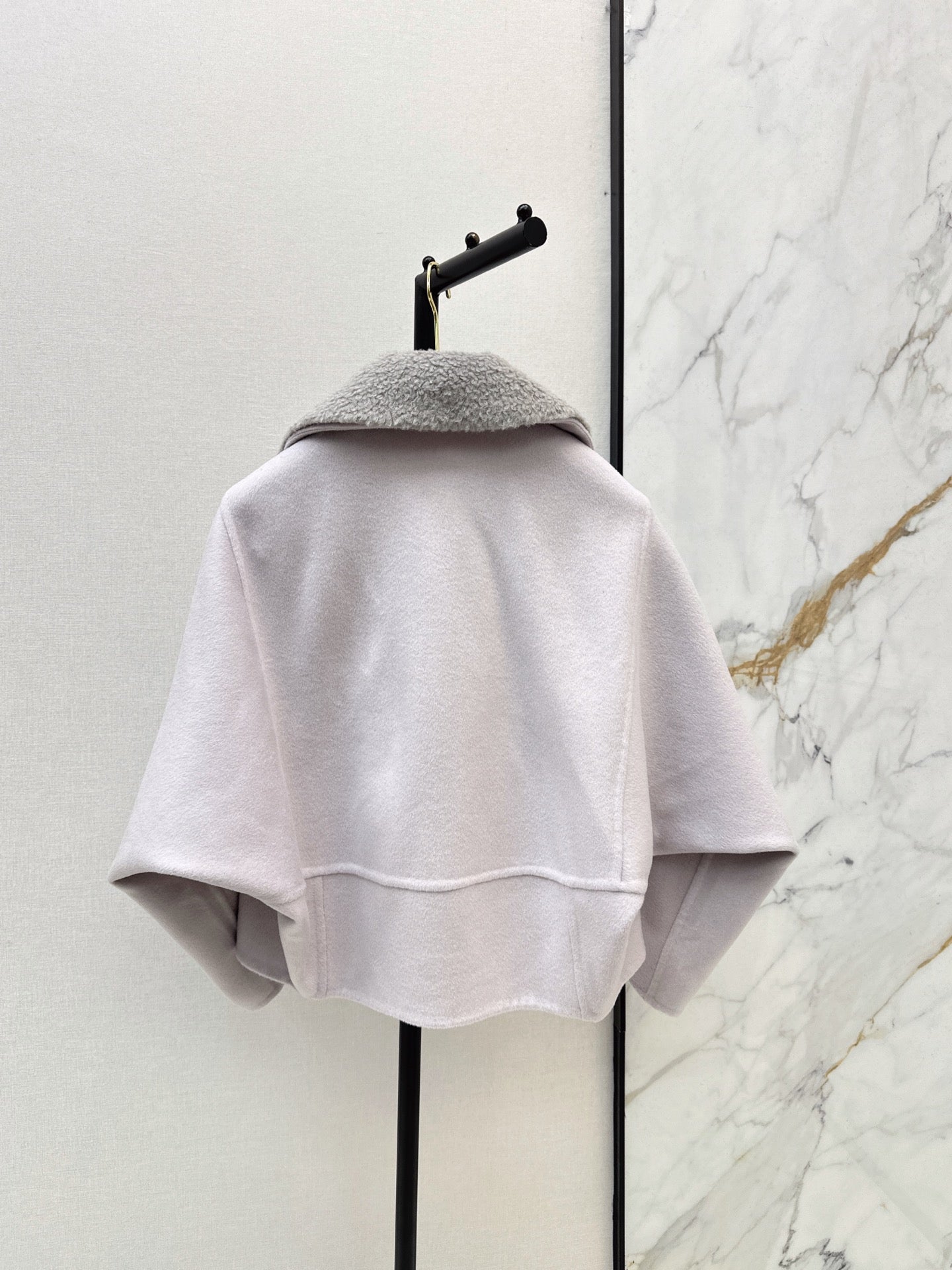 Brunello Cucinelli/26 Autumn and Winter Latest Double-Sided Fleece Collar Short Jacket