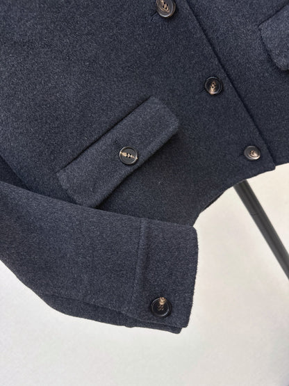 Brunello Cucinelli/26Ss Early Autumn Latest Minimalist Short Wool Coat