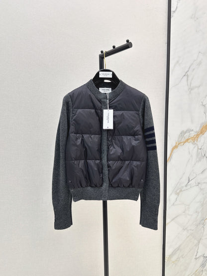 Thom Browne/26 Early Autumn Latest Short Down Jacket with Collar