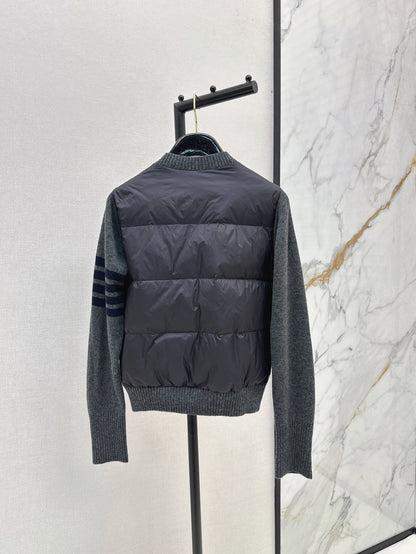 Thom Browne/26 Early Autumn Latest Short Down Jacket with Collar