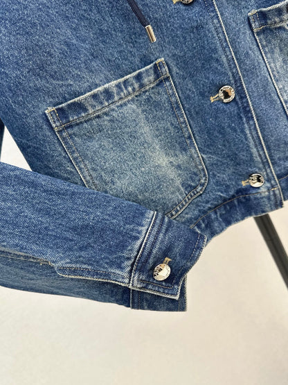 Prada/26 Early Fall New Hooded Denim Jacket