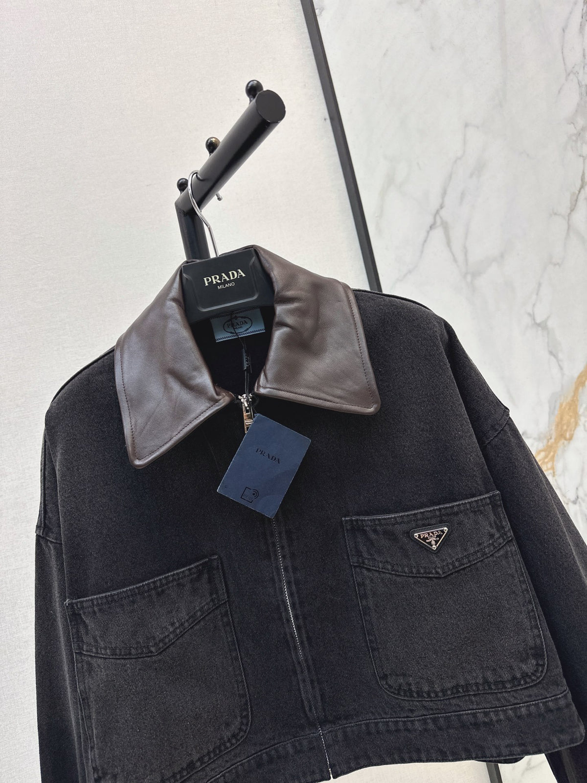 Prada/26 Early Autumn New Lapel Denim Jacket