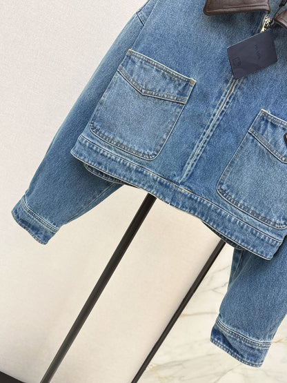 Prada/26 Early Autumn New Lapel Denim Jacket