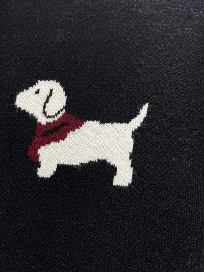 Thom Browne/26 Early Spring New Full-Print Puppy Cardigan Sweater