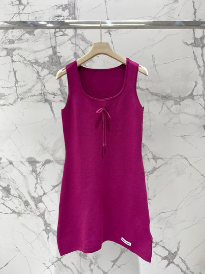 MiuMiu/26 New Bow Wool Dress