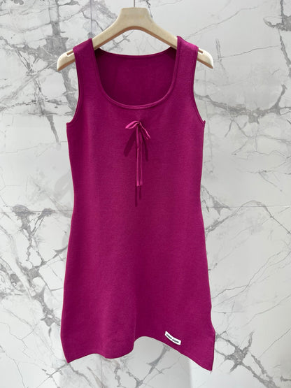 MiuMiu/26 New Bow Wool Dress