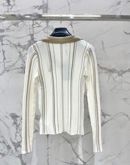 Yves Saint Laurent/26 New Kids' Colorblock Two-in-One Collar Knit Sweater