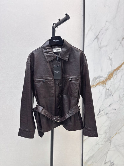 Yves Saint Laurent/26 Latest Retro Leather Jacket