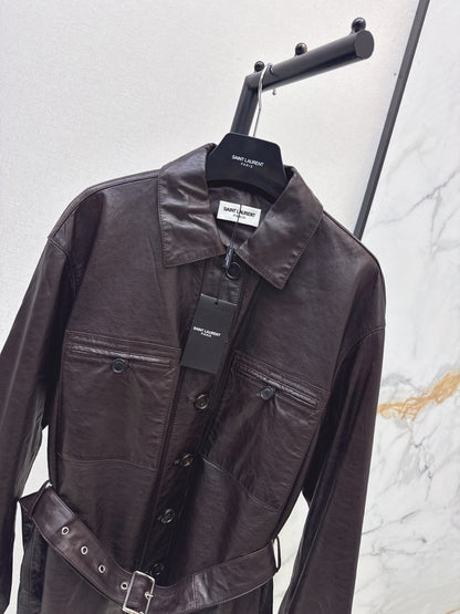 Yves Saint Laurent/26 Latest Retro Leather Jacket