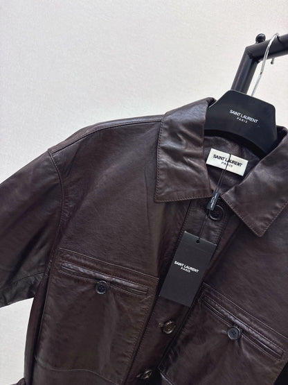 Yves Saint Laurent/26 Latest Retro Leather Jacket