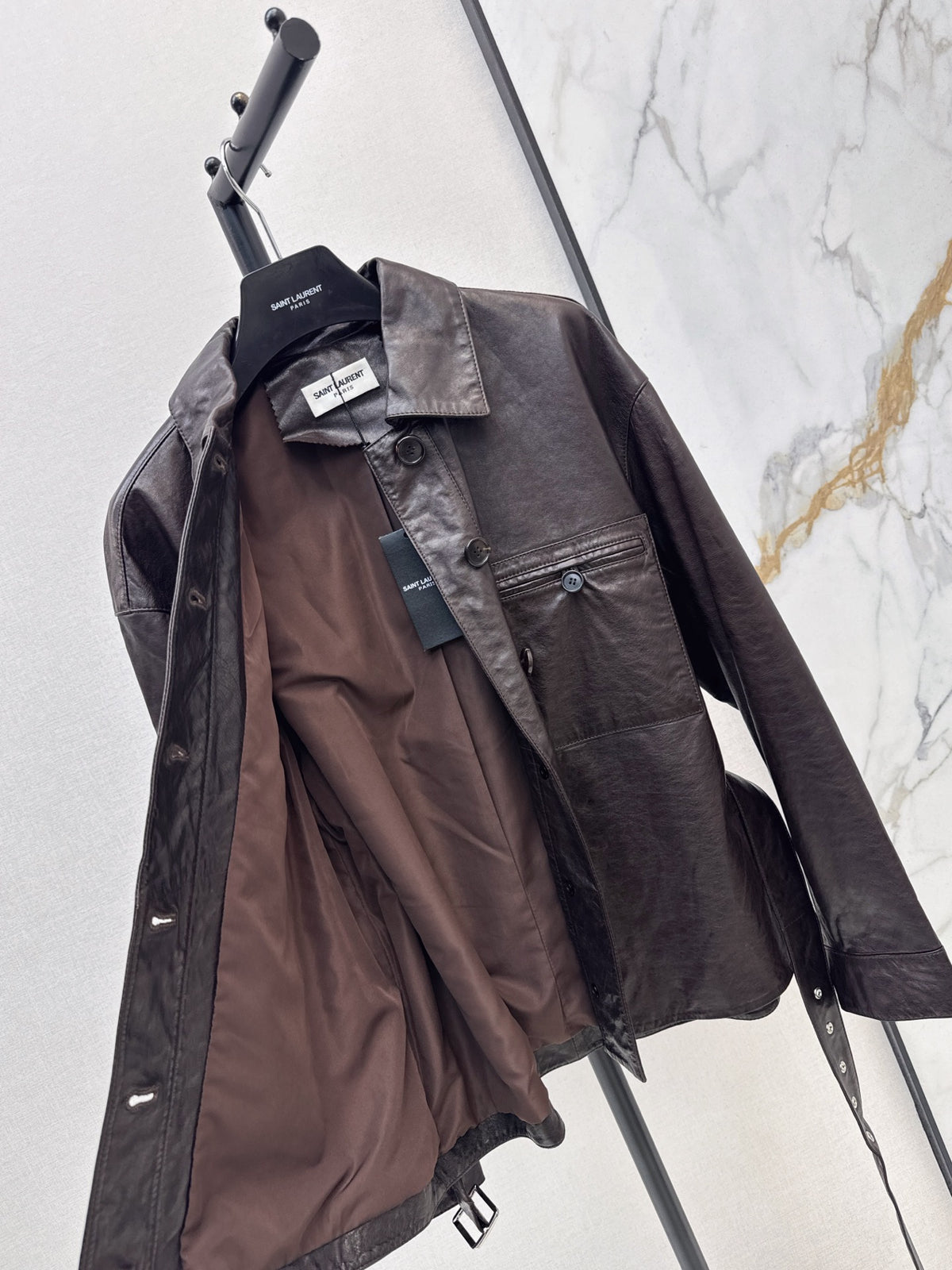 Yves Saint Laurent/26 Latest Retro Leather Jacket