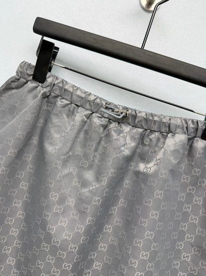 Gucci/New Dark Jacquard A-Line Mini Skirt