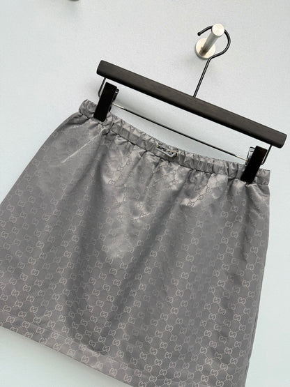 Gucci/New Dark Jacquard A-Line Mini Skirt