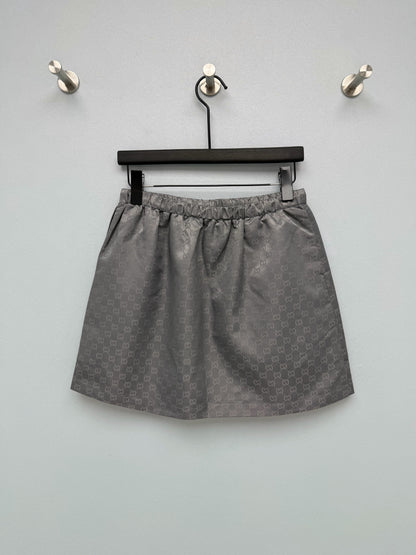 Gucci/New Dark Jacquard A-Line Mini Skirt