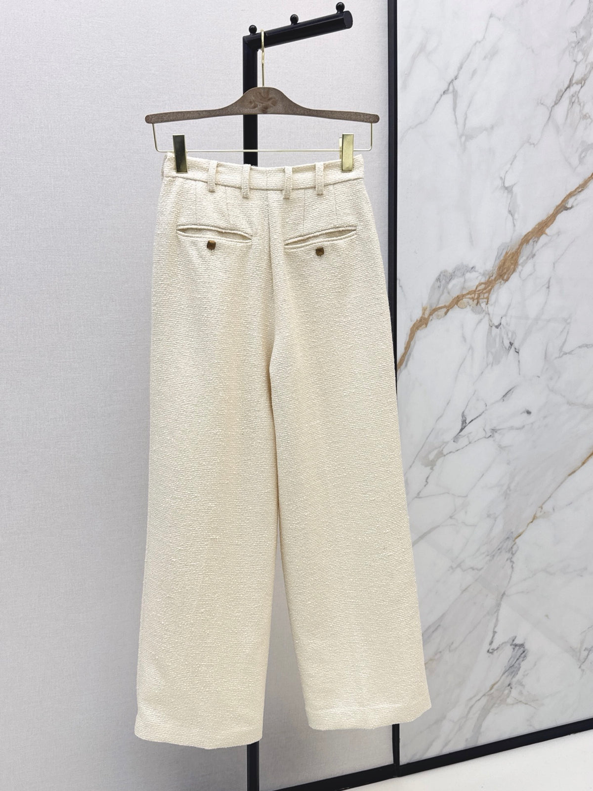 Loro Piana/26 New Wool Tweed Straight-Leg Trousers