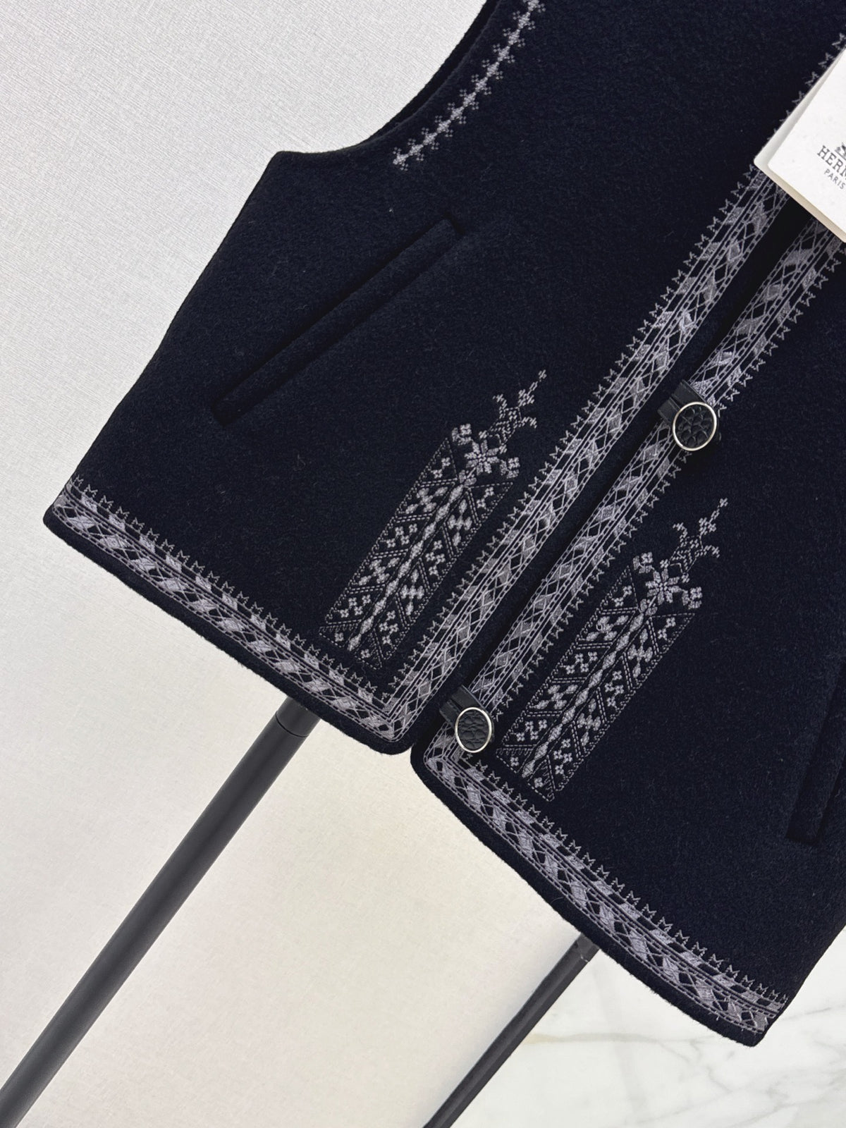 Hermès / 26 Fall-Winter Latest Double-Sided Wool Vest