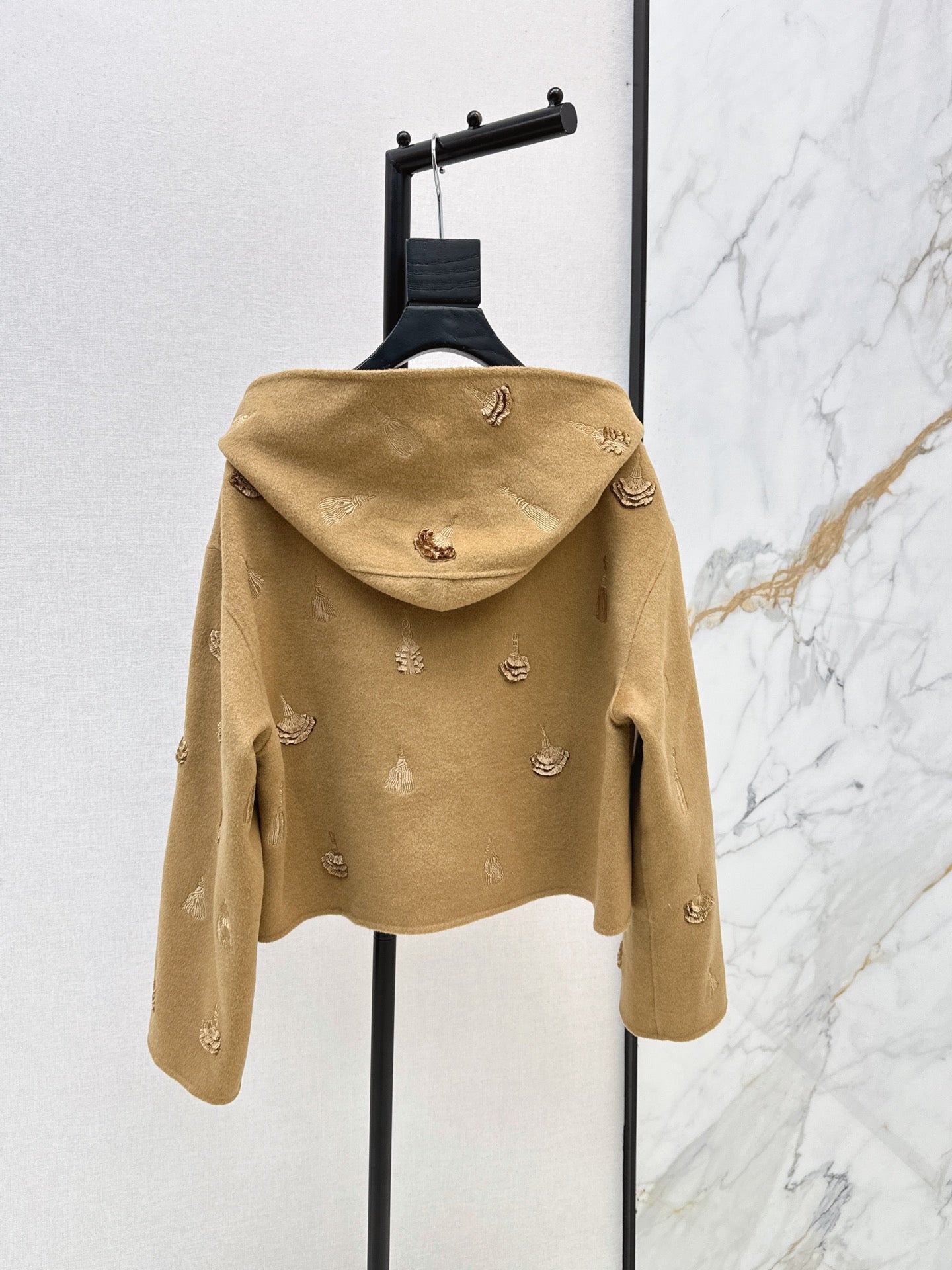 Hermès / 26 Fall/Winter Latest Hooded Double-Sided Wool Coat