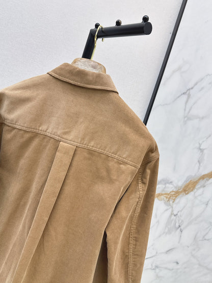 Brunello Cucinelli/26Latest Autumn/Winter Corduroy Shirt
