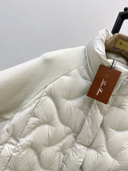 LORO PIANA/26Latest Autumn/Winter Knit-Panel Down Jacket