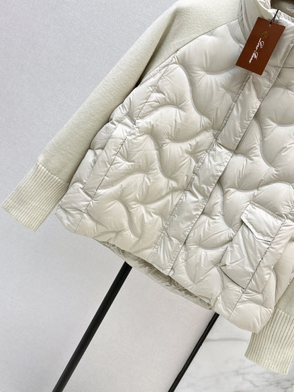 LORO PIANA/26Latest Autumn/Winter Knit-Panel Down Jacket