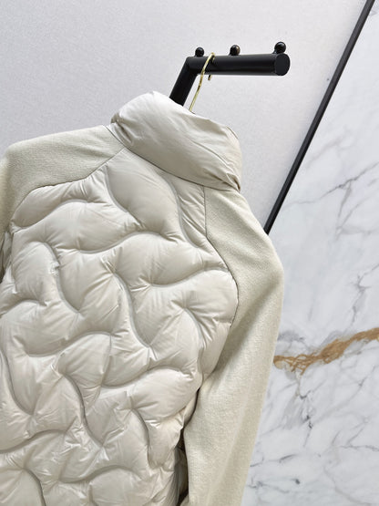 LORO PIANA/26Latest Autumn/Winter Knit-Panel Down Jacket