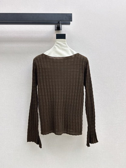 Brunello Cucinelli/26New Early-Autumn Slim-Fit Crew-Neck Knit Top