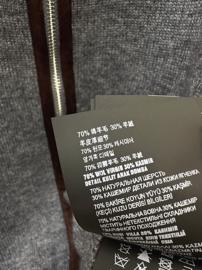 MiuMiu/26Latest Fall/Winter Collared Zip-Up Cardigan