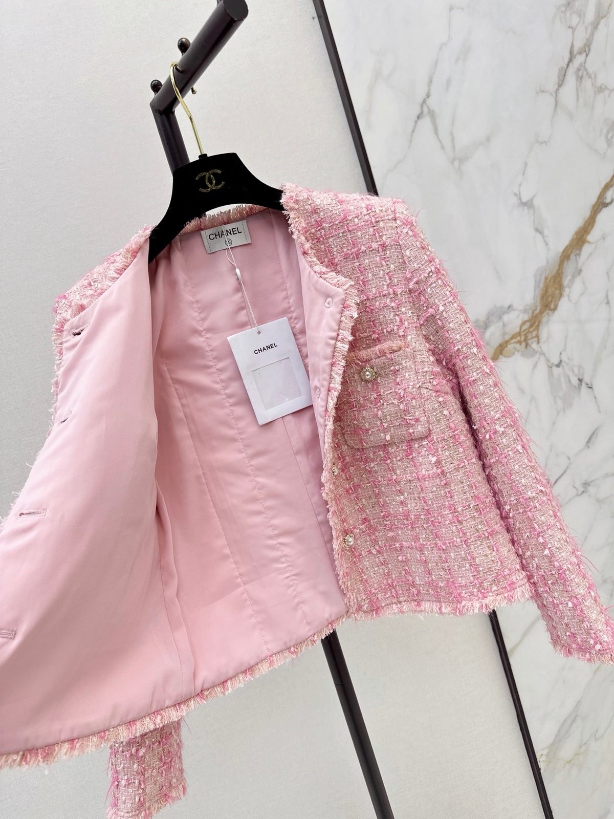Chanel/26Latest Autumn/Winter Cropped Woven Jacket