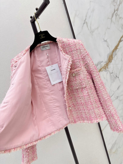 Chanel/26Latest Autumn/Winter Cropped Woven Jacket