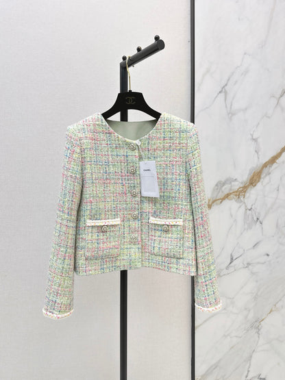 Chanel/26Latest Autumn/Winter Cropped Woven Jacket