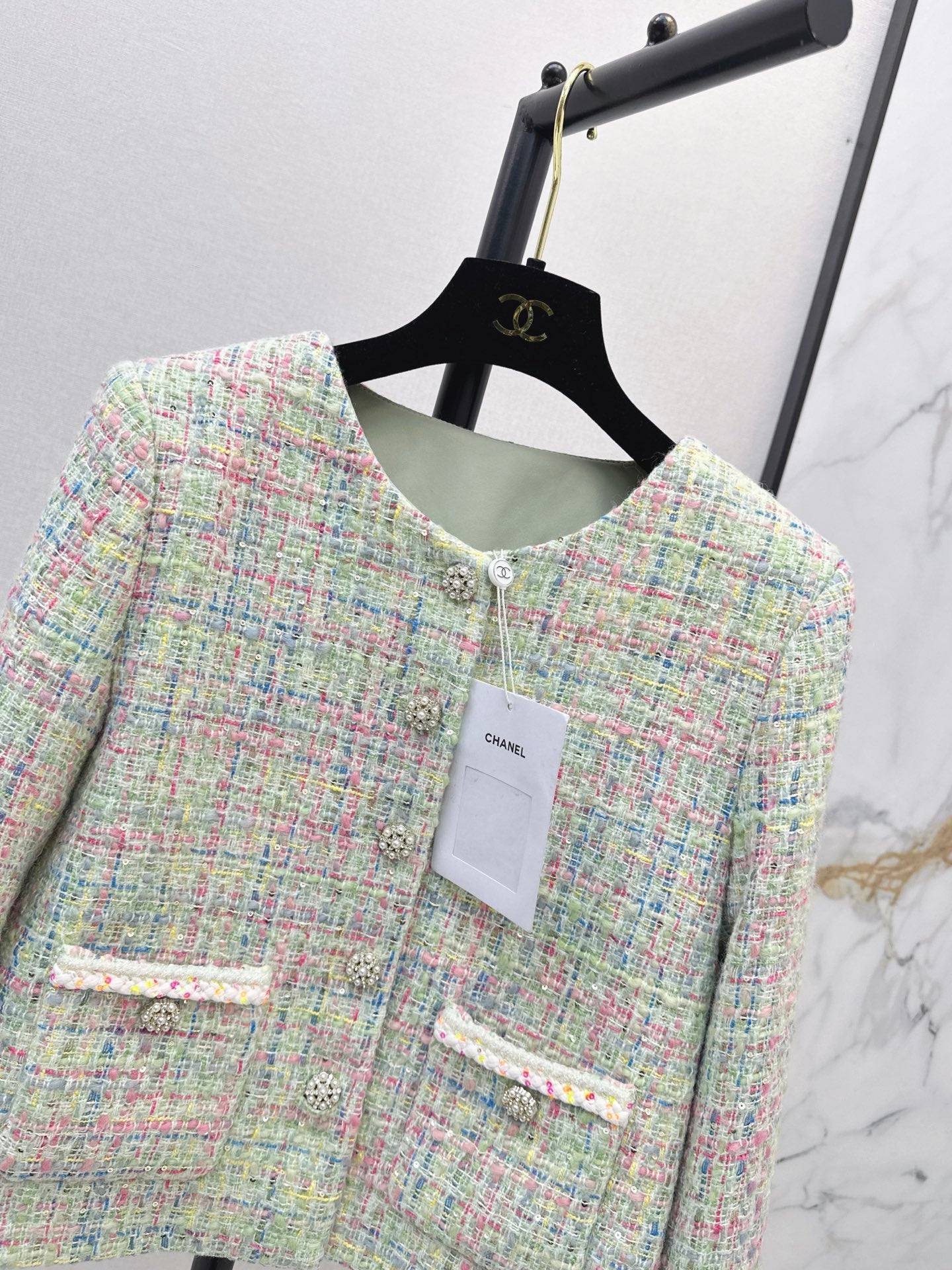 Chanel/26Latest Autumn/Winter Cropped Woven Jacket