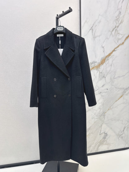Max Mara/26Latest Minimalist Double-Faced Wool Coat for Autumn/Winter