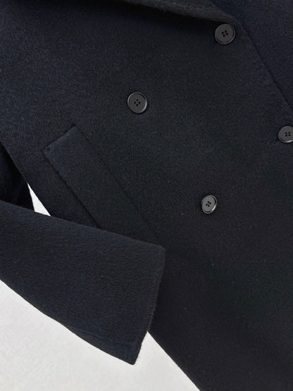 Max Mara/26Latest Minimalist Double-Faced Wool Coat for Autumn/Winter