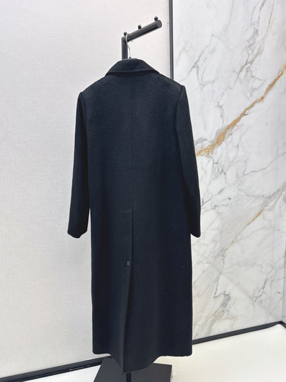 Max Mara/26Latest Minimalist Double-Faced Wool Coat for Autumn/Winter