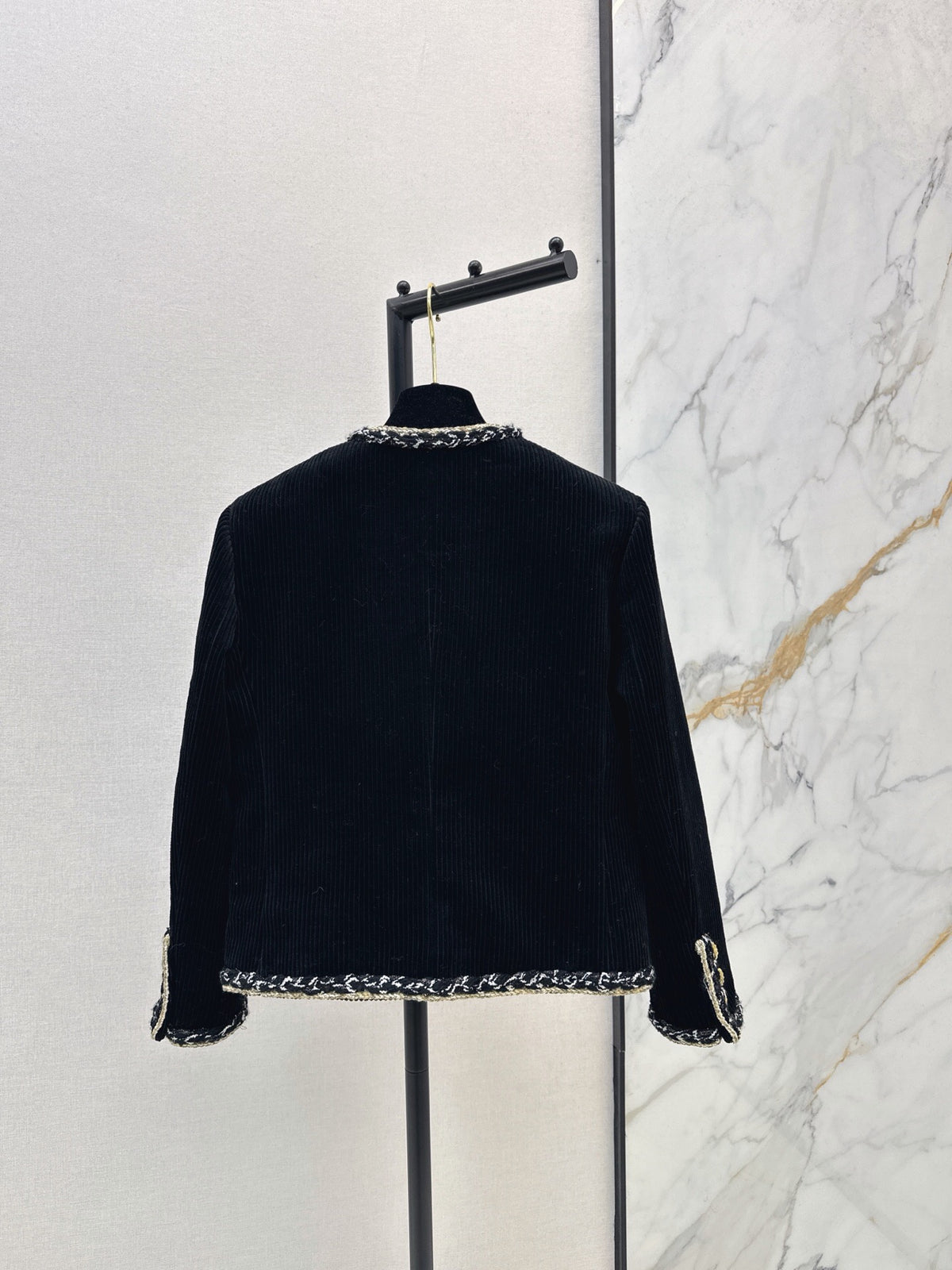 Chanel / 26 Autumn-Winter Latest Two-Tone Ribbon Splice Decorative Jacket