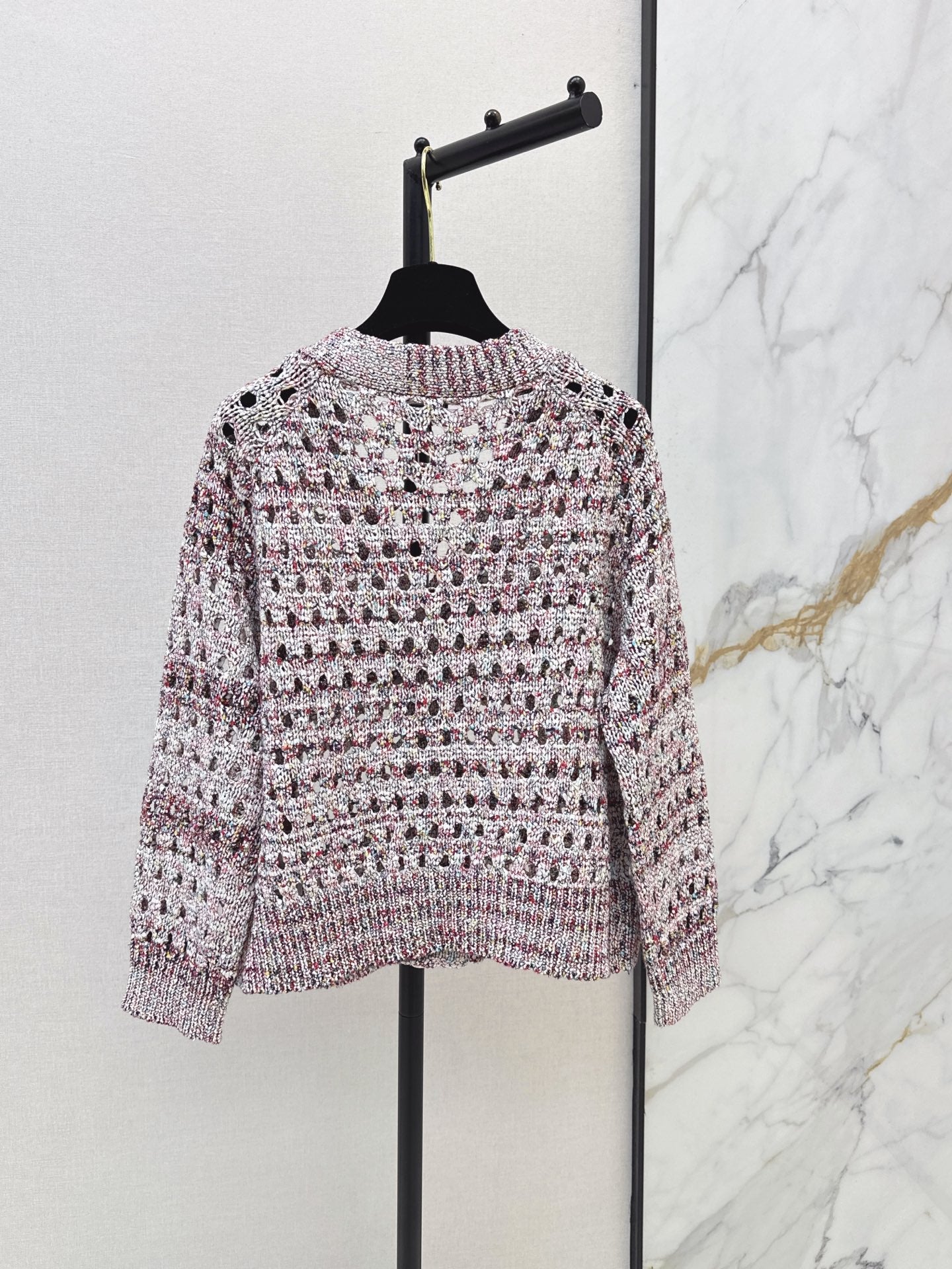 Chanel / 26 Fall-Winter Latest Polka Dot Openwork Cardigan