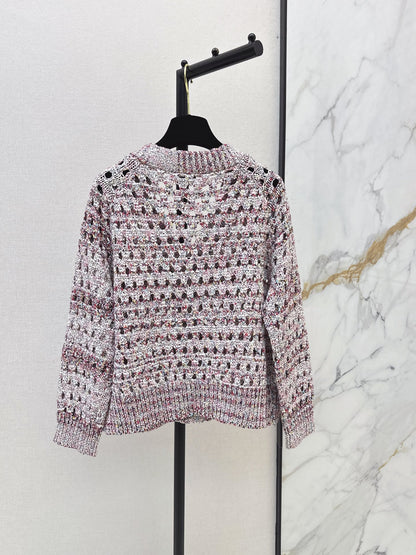 Chanel / 26 Fall-Winter Latest Polka Dot Openwork Cardigan