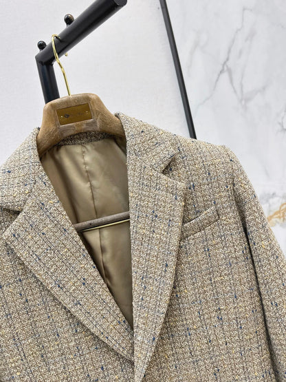 Loro Piana/26 Fall/Winter Latest High-End Tweed Blazer