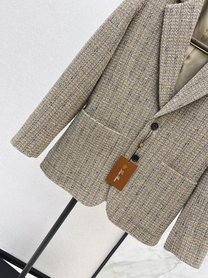 Loro Piana/26 Fall/Winter Latest High-End Tweed Blazer