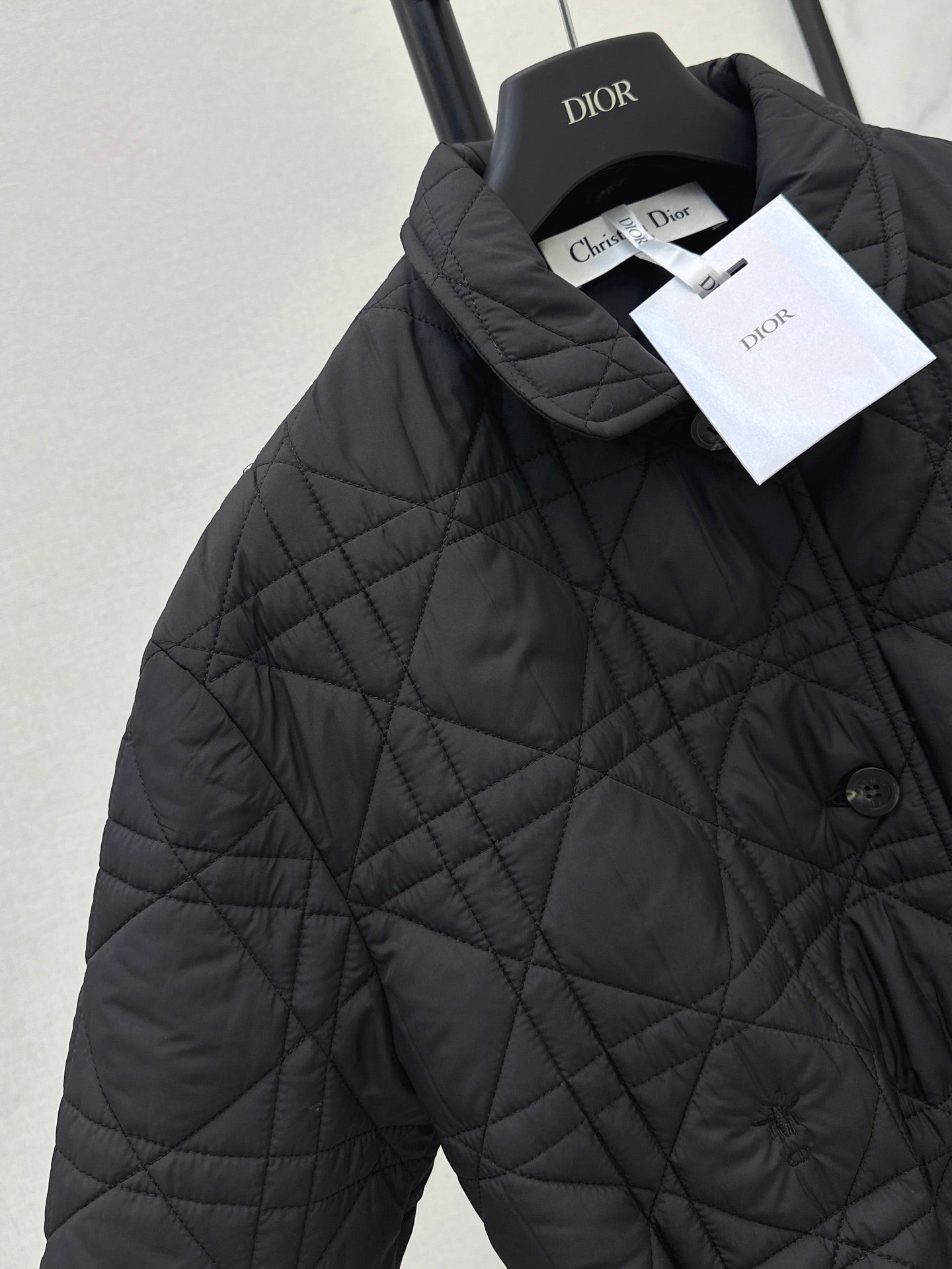Dior / 26 Fall-Winter Latest Drawstring Waist Rattan Check Cotton Jacket