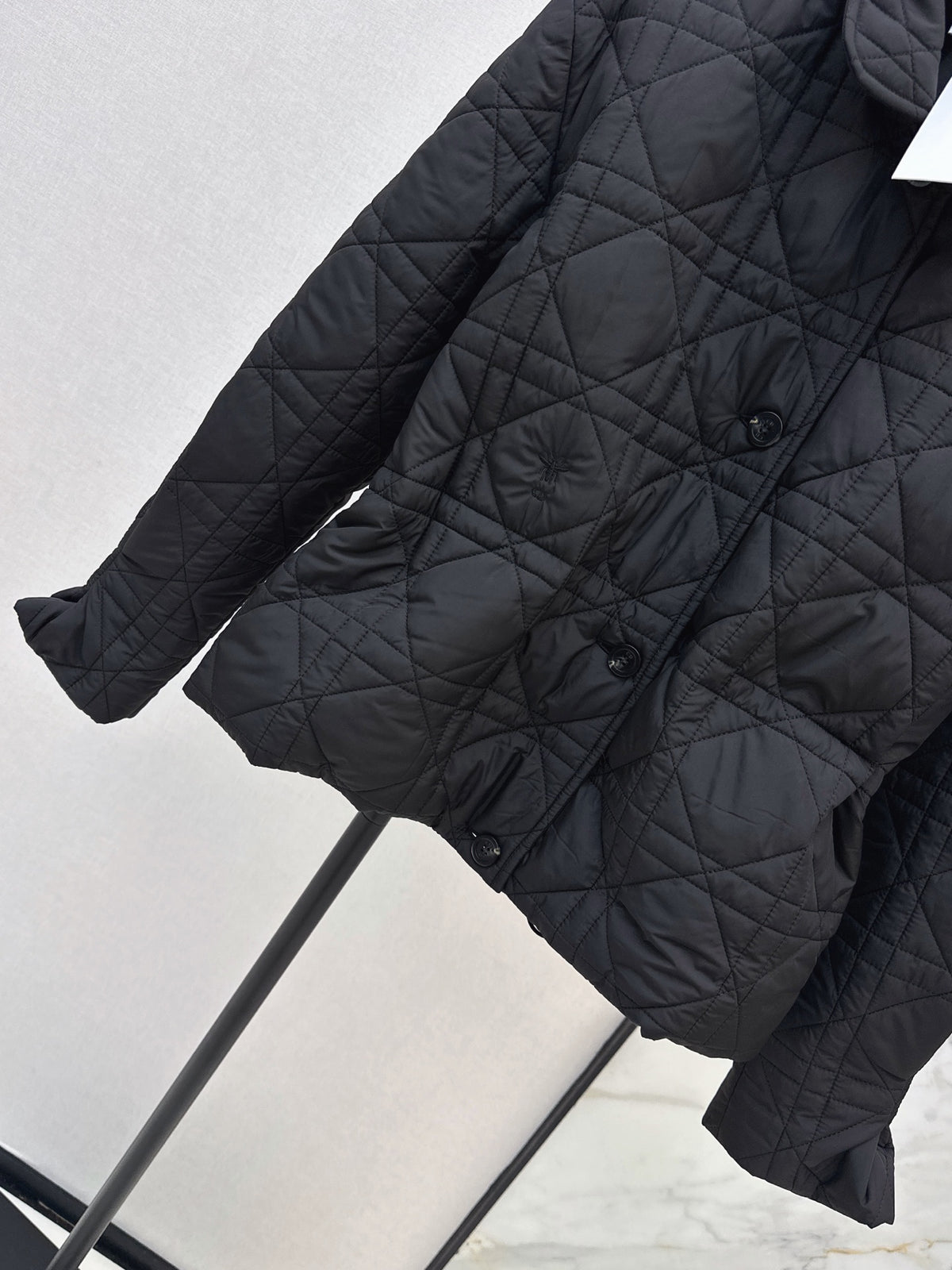 Dior / 26 Fall-Winter Latest Drawstring Waist Rattan Check Cotton Jacket