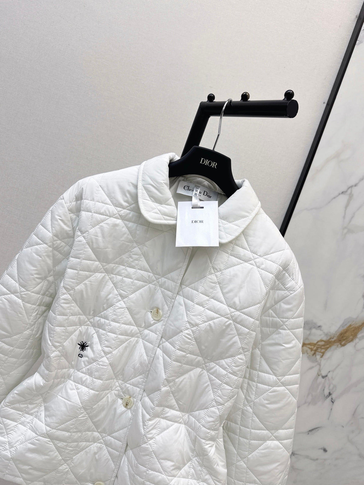 Dior / 26 Fall-Winter Latest Drawstring Waist Rattan Check Cotton Jacket