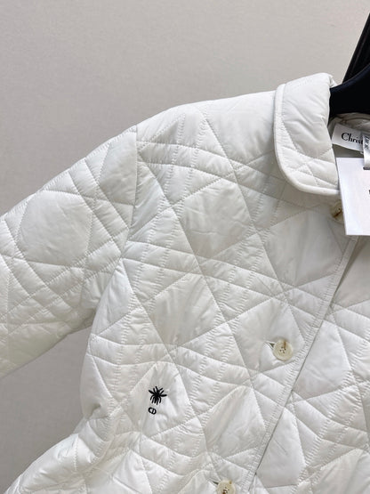 Dior / 26 Fall-Winter Latest Drawstring Waist Rattan Check Cotton Jacket