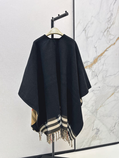 Burberry/26 Fall/Winter Latest Classic Pattern Wool Shawl, Large Scarf, or Cape