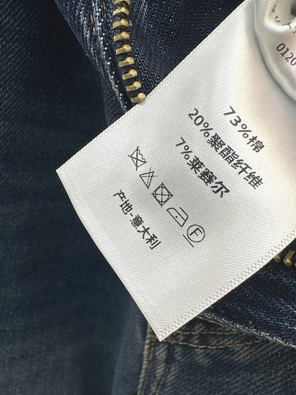 Dior / 26 Fall-Winter Latest Patchwork Design Vintage Washed Denim Jeans
