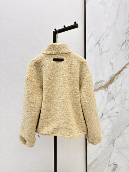 MiuMiu/26 Fall-Winter Latest Eco-Friendly Faux Shearling Jacket