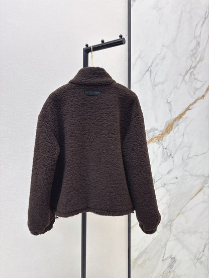 MiuMiu/26 Fall-Winter Latest Eco-Friendly Faux Shearling Jacket