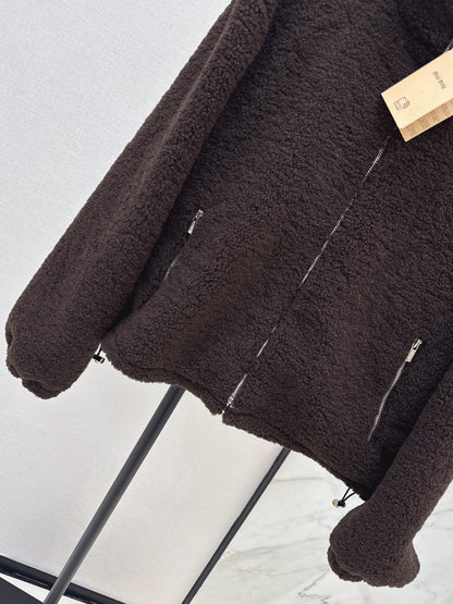 MiuMiu/26 Fall-Winter Latest Eco-Friendly Faux Shearling Jacket